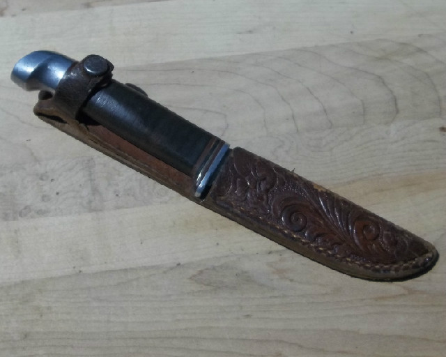 Vintage 1925-48 WWII era CASE KINSFOLK fixed blade #330 3 1/2 Hu Vintage 1925-48 WWII era CASE KINSFOLK fixed blade #330 3 1/2 Hu