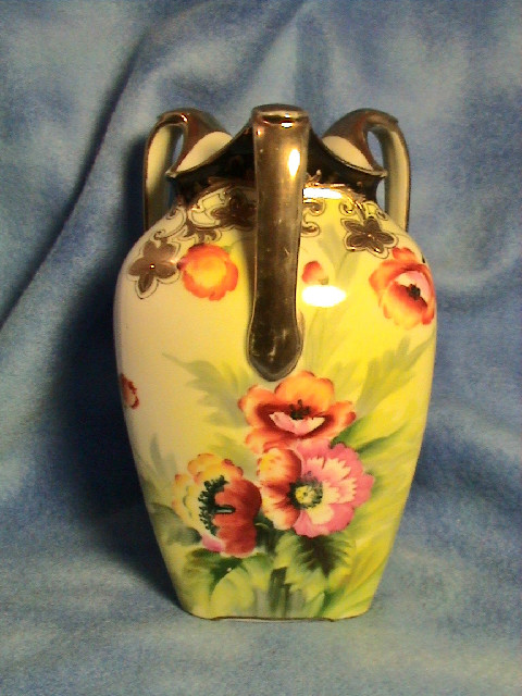 Antique Nippon Vase - Morimura Noritake Hand Painted Vase - Circ Antique Nippon Vase - Morimura Noritake Hand Painted Vase - Circ