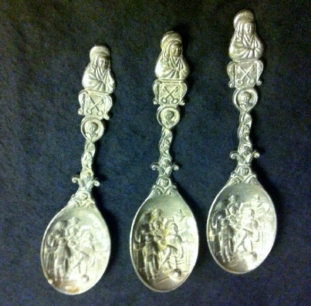 Antique Pewter Spoons Antique Pewter Spoons