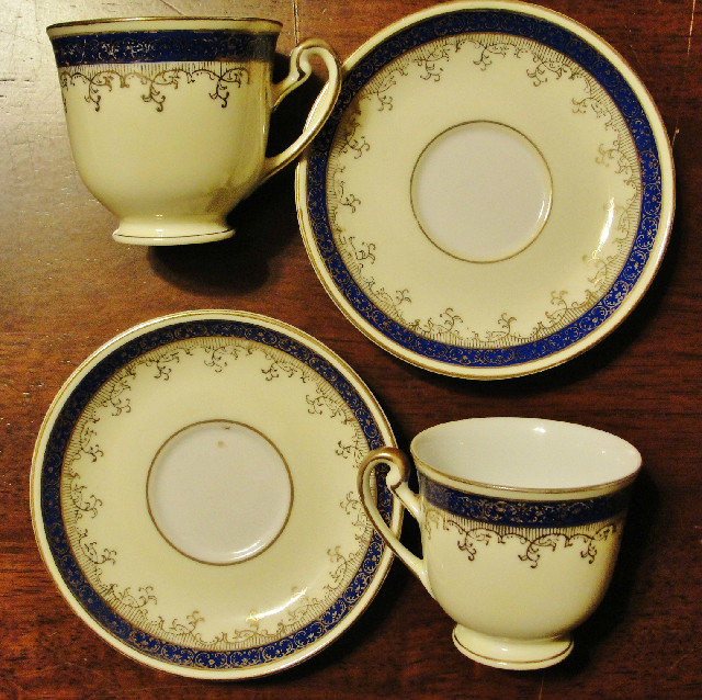 Regal China Demitasse cup and saucer made in Occupied Japan Regal China Demitasse cup and saucer made in Occupied Japan