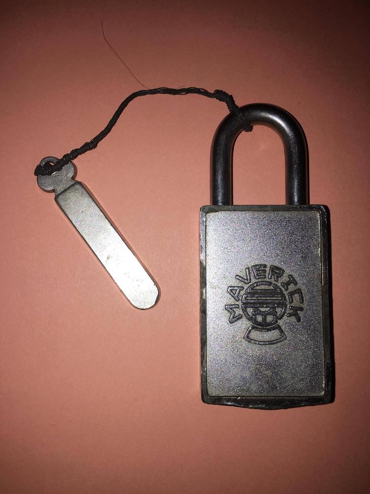 Rare Maverick Magnetic Padlock with Key Rare Maverick Magnetic Padlock with Key