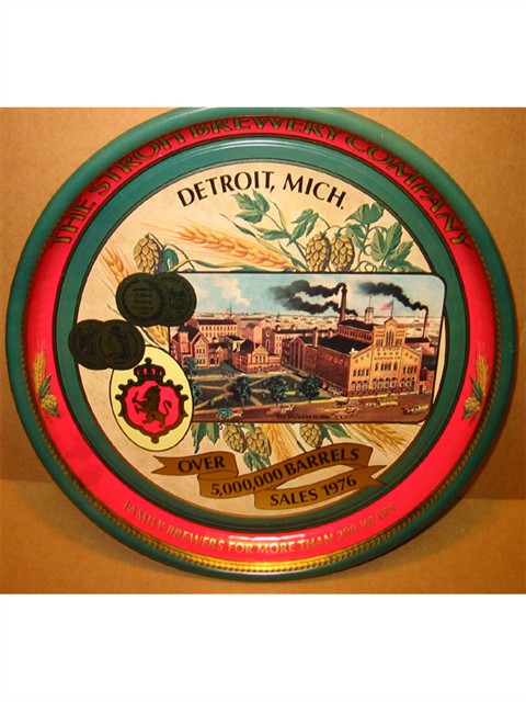 Stroh's Brewery Beer Tray