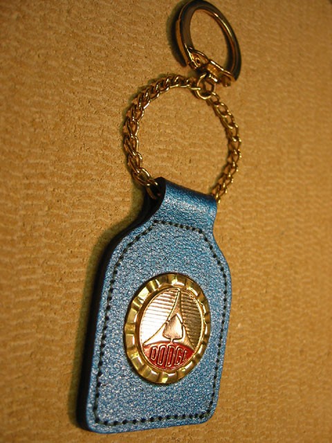 Dodge Vintage Leather Key Chain