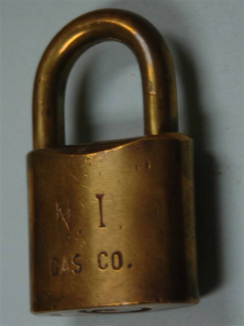 N. I. Gas Co. Logo Padlock