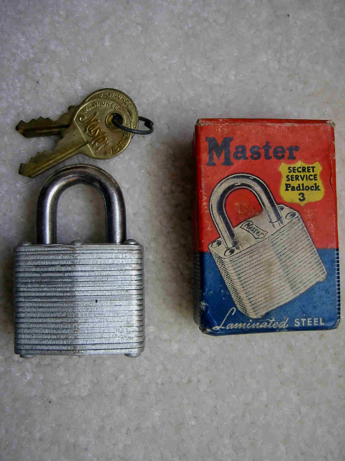 Master #3 Padlock, Original Box