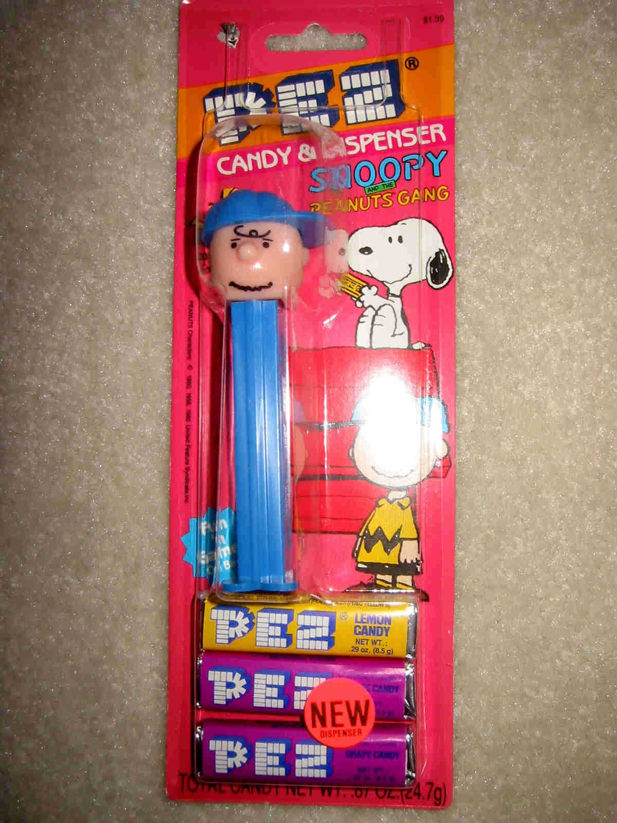 Peanuts, Charlie Brown Original Pez (MOC)