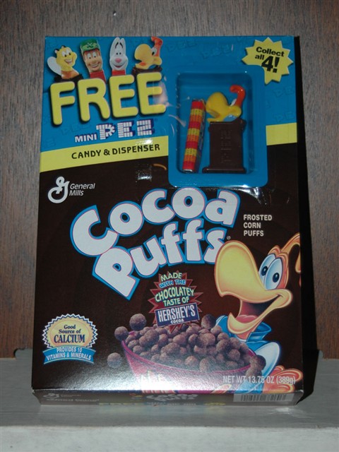 Pez Cereal Box Premium - Cocoa Puffs