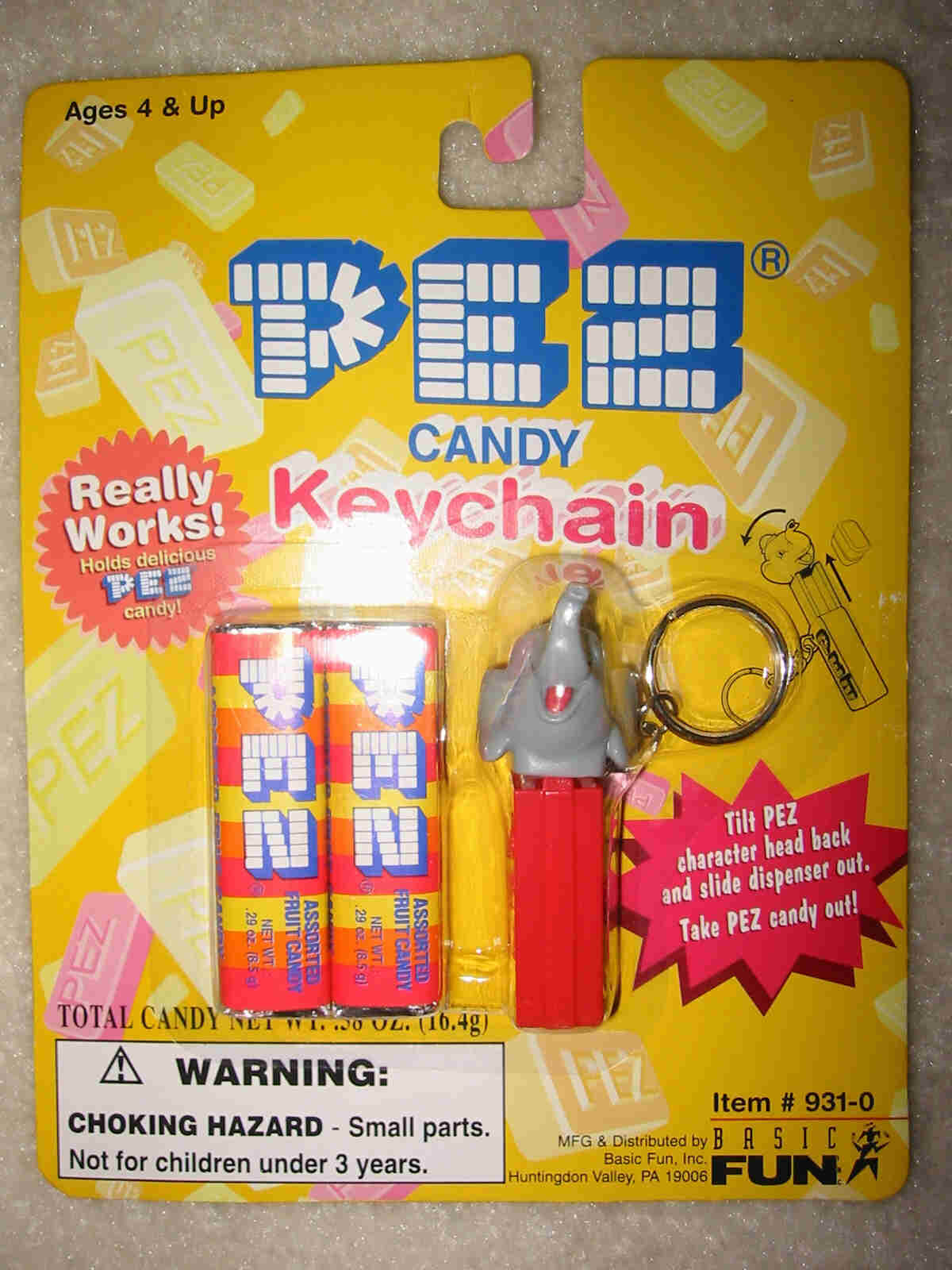 Pez Key Chain - Circus Elephant