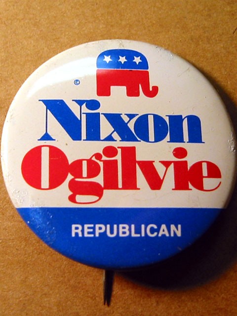 Political Pin -- Nixon Ogilvie