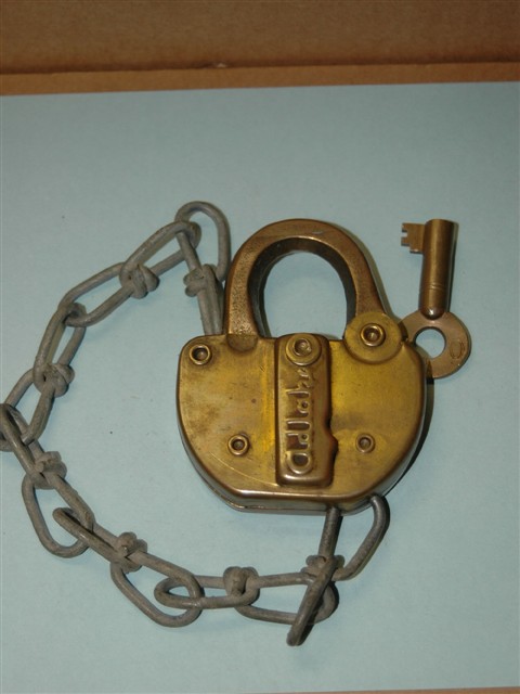 U.S.Y. of O. Railroad Padlock