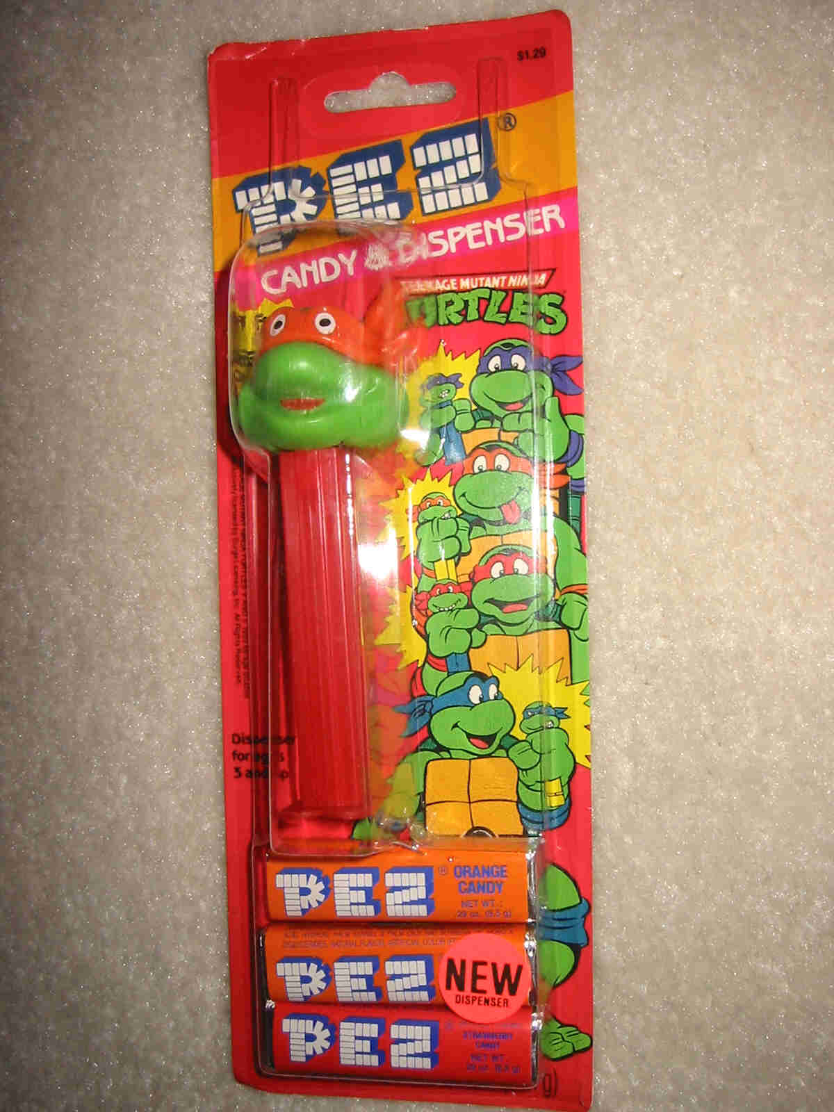 TMNT Original - Michaelangelo Smiling Pez (MOC)