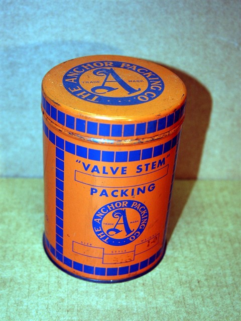 Anchor Packing Co. Valve Stem Grease Tin