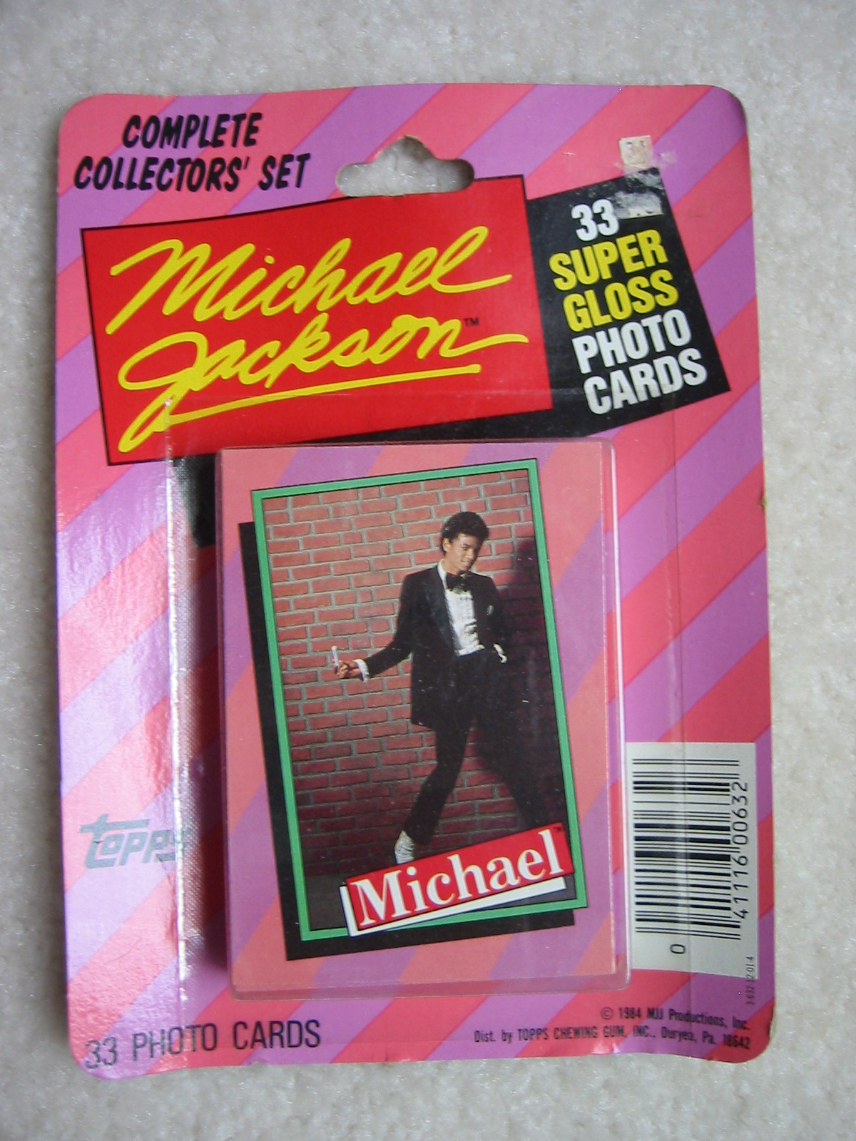 Michael Jackson Collector Card Set (1984)