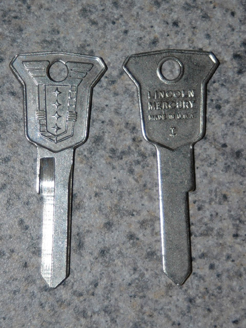 Vintage Mercury Ignition Key