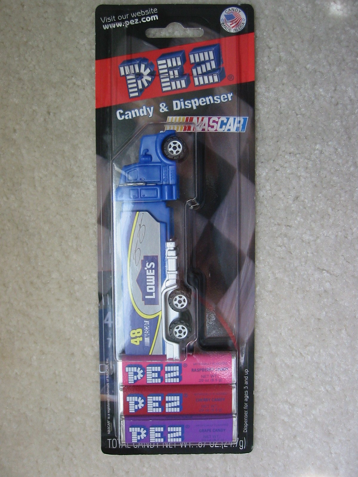 NASCAR Pez Truck - Jimmie Johnson #48 (MOC)