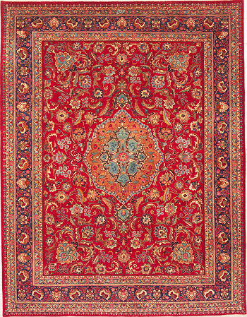 Persain Rug -- Hand Woven in Mashad