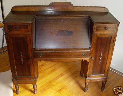 Antique Federal Secretary Desk In Mahogany Antique Price Guide