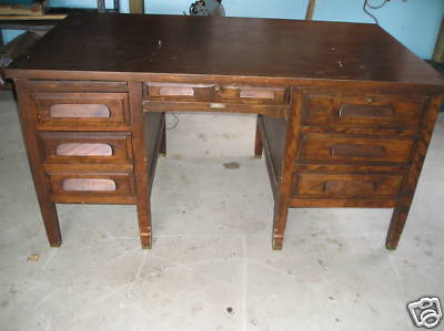 Antique Teachers Desk Big Old Desk Antique Price Guide Details Page