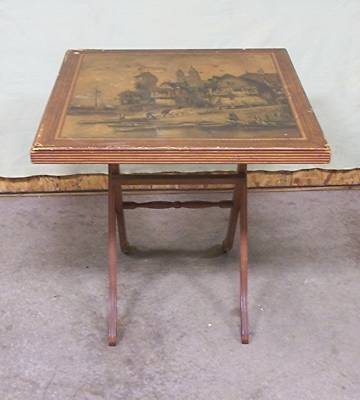 1800s Folding Card Table Game End Fireplace Screen Old Antique Guide Details Page - Antique Card Table Fireplace Screen 1800s Folding Card Table Game End Fireplace Screen Old Antique Guide Details Page - Antique Card Table Fireplace Screen