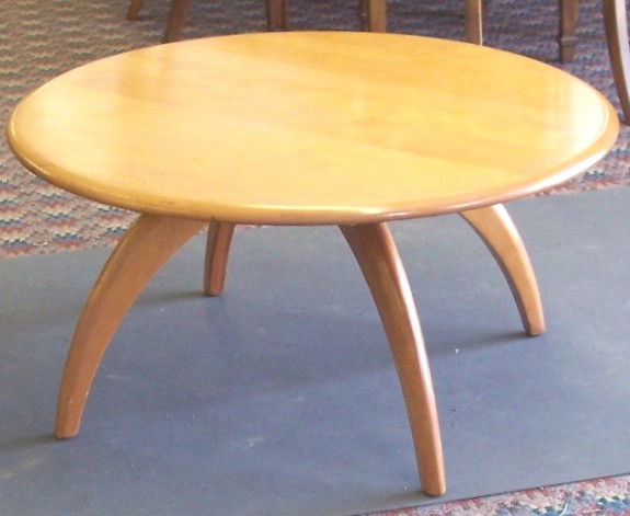 Heywood Wakefield Champagne Round Coffee Turn Table 306 Antique Guide Details Page Heywood Wakefield Champagne Round, Heywood Wakefield Round Coffee Table