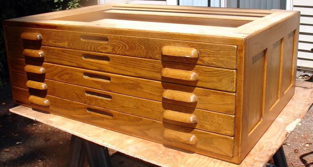 VINTAGE OAK FLAT MAP FILE CABINET STACKER - HAMILTON NR -- Antique VINTAGE OAK FLAT MAP FILE CABINET STACKER - HAMILTON NR - VINTAGE OAK FLAT MAP FILE CABINET STACKER - HAMILTON NR -- Antique
