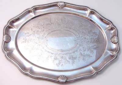 gorham tray plate silver monogram serving price sold