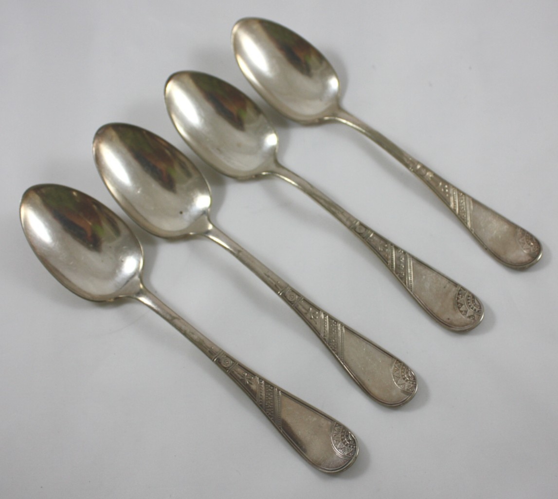 Collectible antique spoons (4) Rodgers AA spoons NR Antique Price
