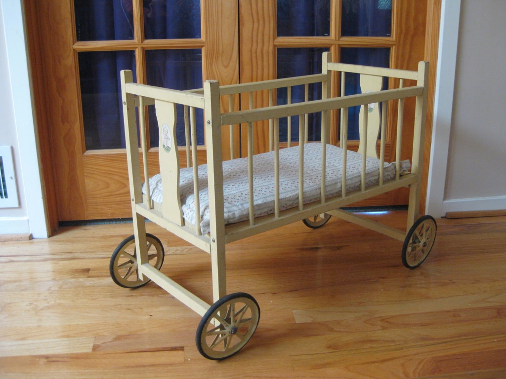 antique baby crib value