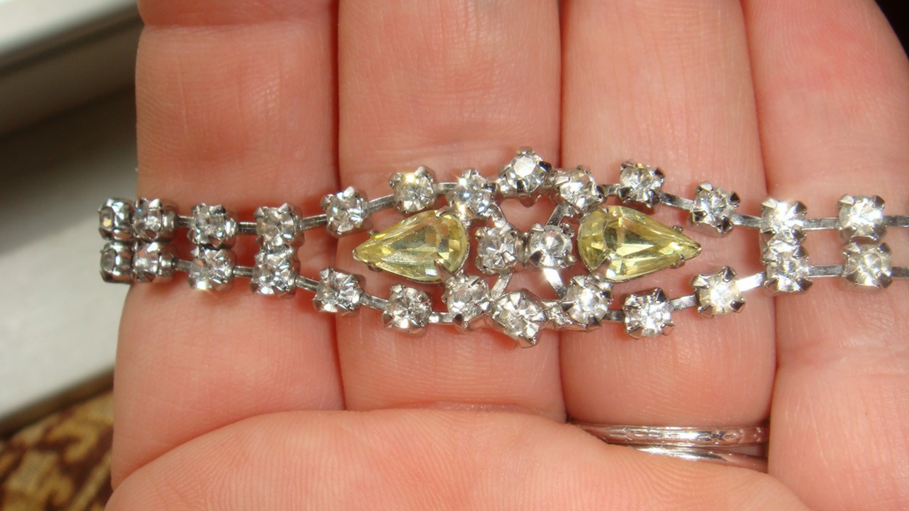 Antique Vintage Art Deco Rhinestone Bracelet Antique Price Guide