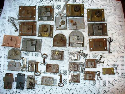 Antique Furniture Locks Antique Furniture 30 Vintage Antique Brass Metal Furniture Locks Keys Lot - 30 Vintage Antique Brass Metal Furniture - Antique Furniture Locks Antique Furniture