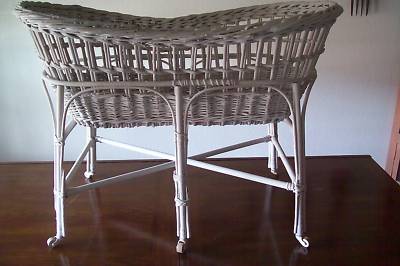 old wicker bassinet
