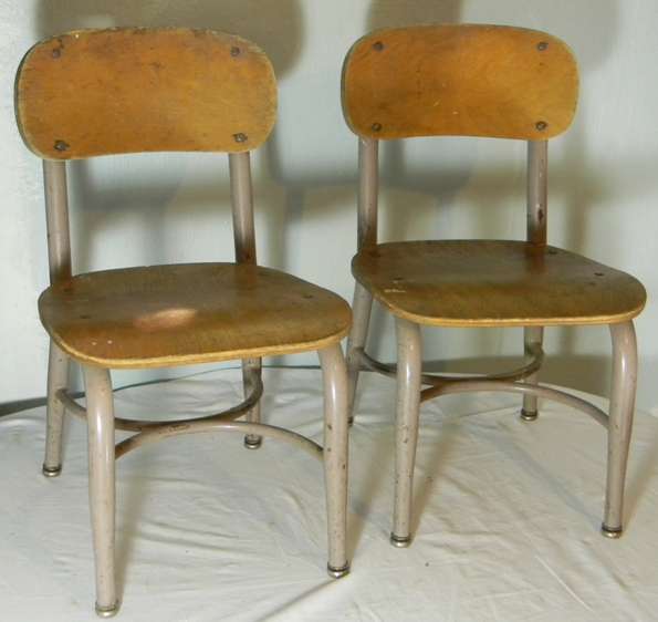 2 Vintage Heywood Wakefield Children's Child's Chairs Antique Price