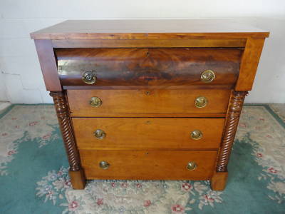 Antique Empire Solid Cherry Chest Of Dressers Antique Price