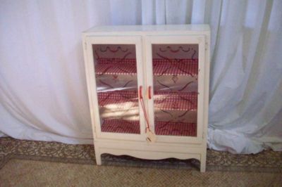 Hoosier Type Pie Safe Cabinet Art Deco Country Antique Antique
