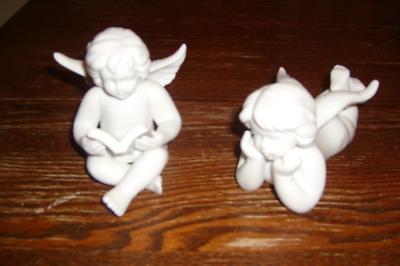 FABULOUS PAIR OF ROSENTHAL STUDIO HAUS BISQUE CHERUBS ...