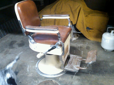 Vintage Theo A Kochs Barber Chair Rare Beige Nr Antique Price