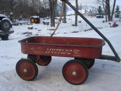 antique toy wagon
