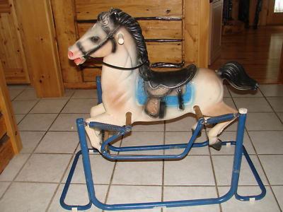 vintage spring bouncy rocking wonder horse