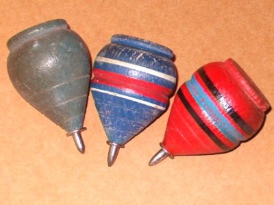 vintage spin tops