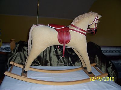 corduroy rocking horse