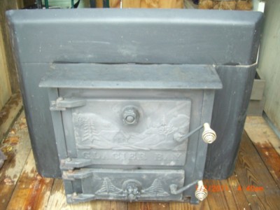 Glacier Bay Wood Coal Burning Stove Fireplace Insert -- Antique Price