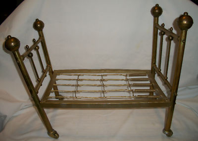 brass doll bed