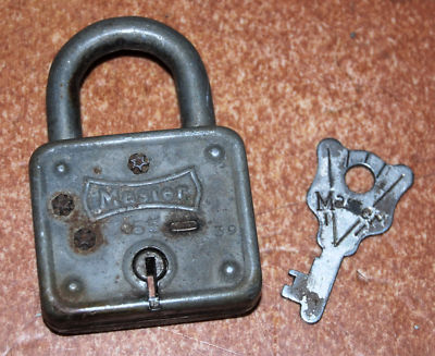 Vintage Master Lock 55 Padlock With Key Antique Price Guide Vintage Master Lock 55 Padlock With Key