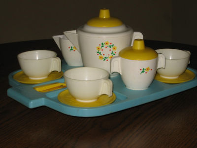 fisher price tea set vintage