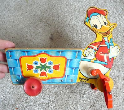 fisher price donald duck pull toy