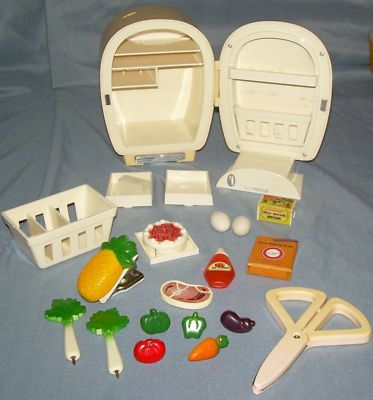 Cute Vintage Beetland Mini Fridge Desk Set Toy for Sale in