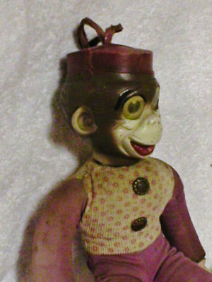 stuffed monkey toy vintage