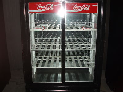 COKE SLIDING FOUR DOOR COOLER RETAIL DISPLAY COCA-COLA -- Antique Price ...