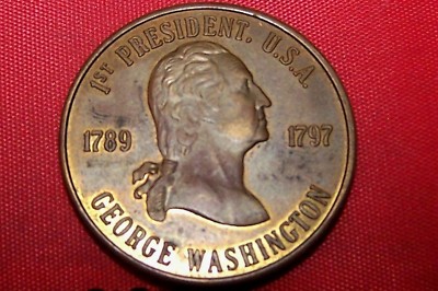 george washington 1789 1797 coin token metal completed status