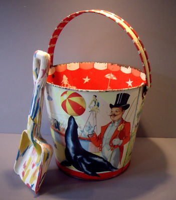 vintage bucket and spade